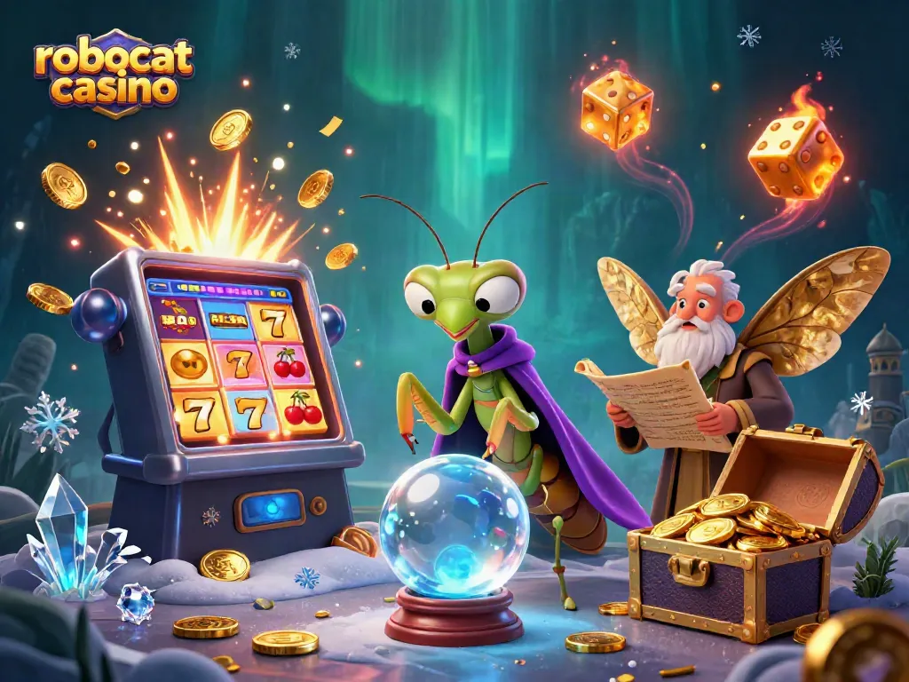 Experience excitement at robocat casino with fortune tellers and thrilling games in a magical casino realm.